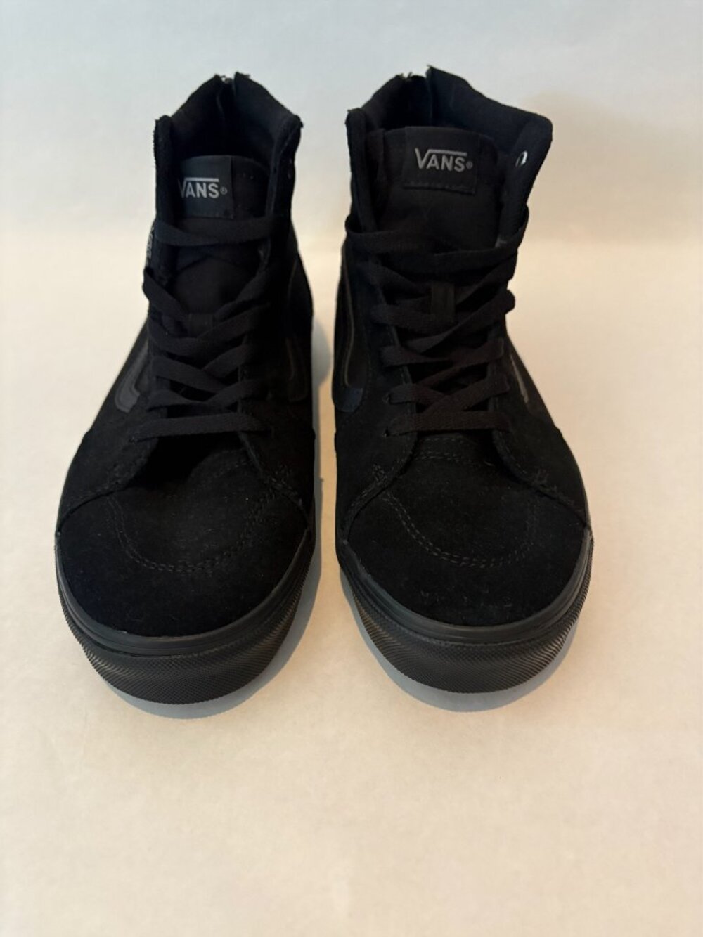 Vans SK8-Hi Triple Black Suede & Canvas Sneakers Shoes Size 7 Men's Youth